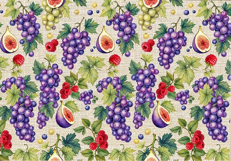 Tricoline Digital - Uvas e Figos