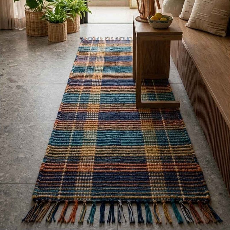 Passadeira Artesanal 1,38 x 48 cm – KIT 3 unidades (Cores Sortidas)