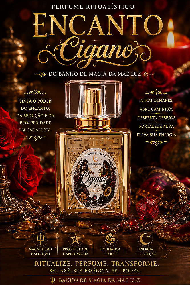 Encanto Cigano Perfume Ritualístico