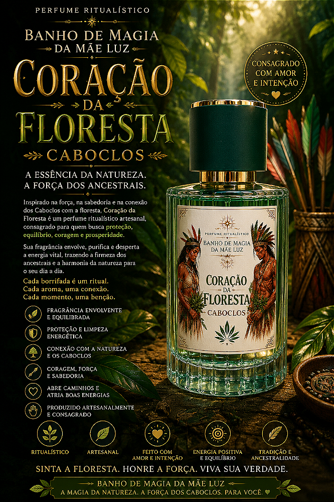 Coração da Floresta Caboclos Perfume Ritualístico