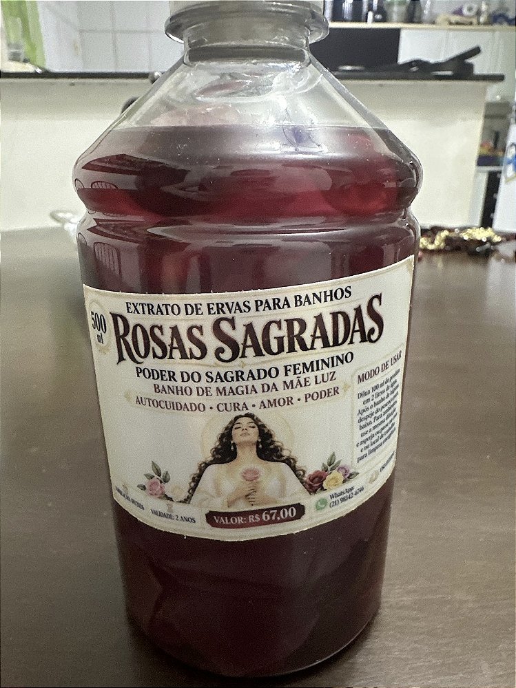 Extrato de Rosas Sagradas para Banhos Ritualísticos