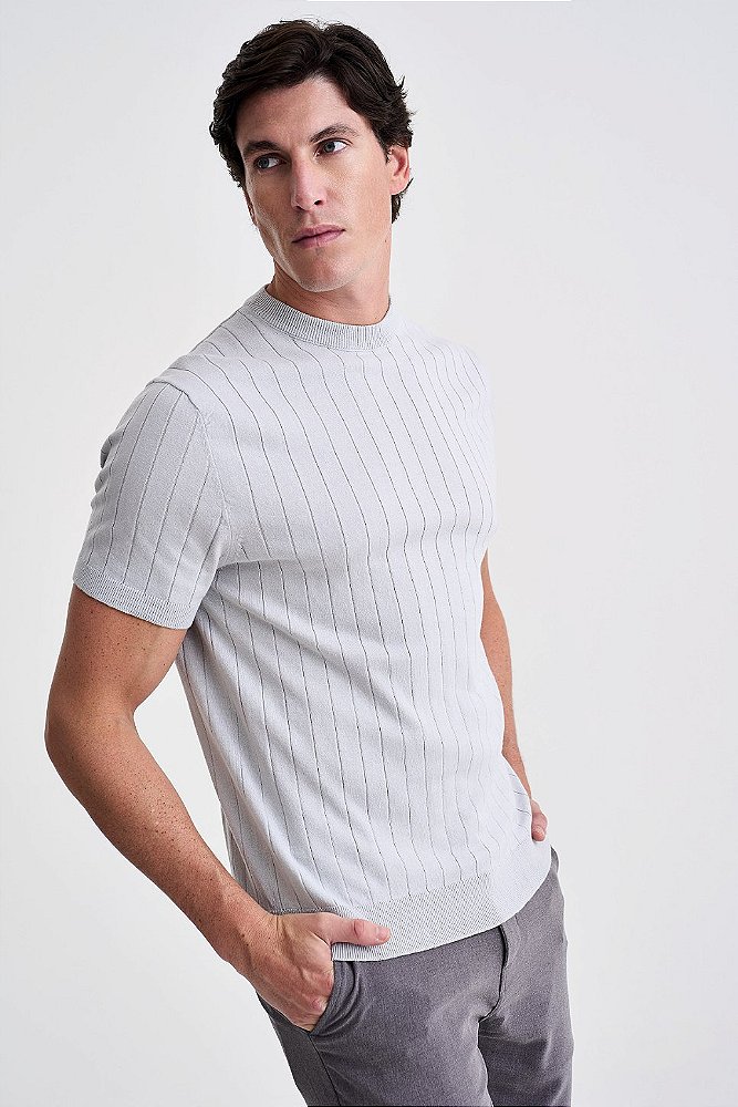 Camiseta Tricot Canelada