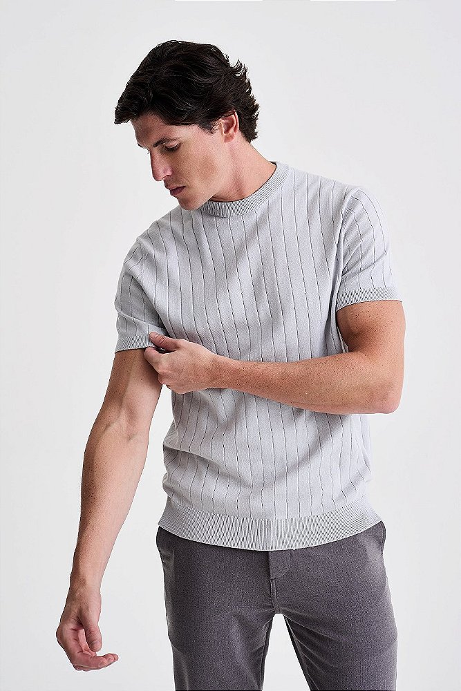 Camiseta Tricot Canelada