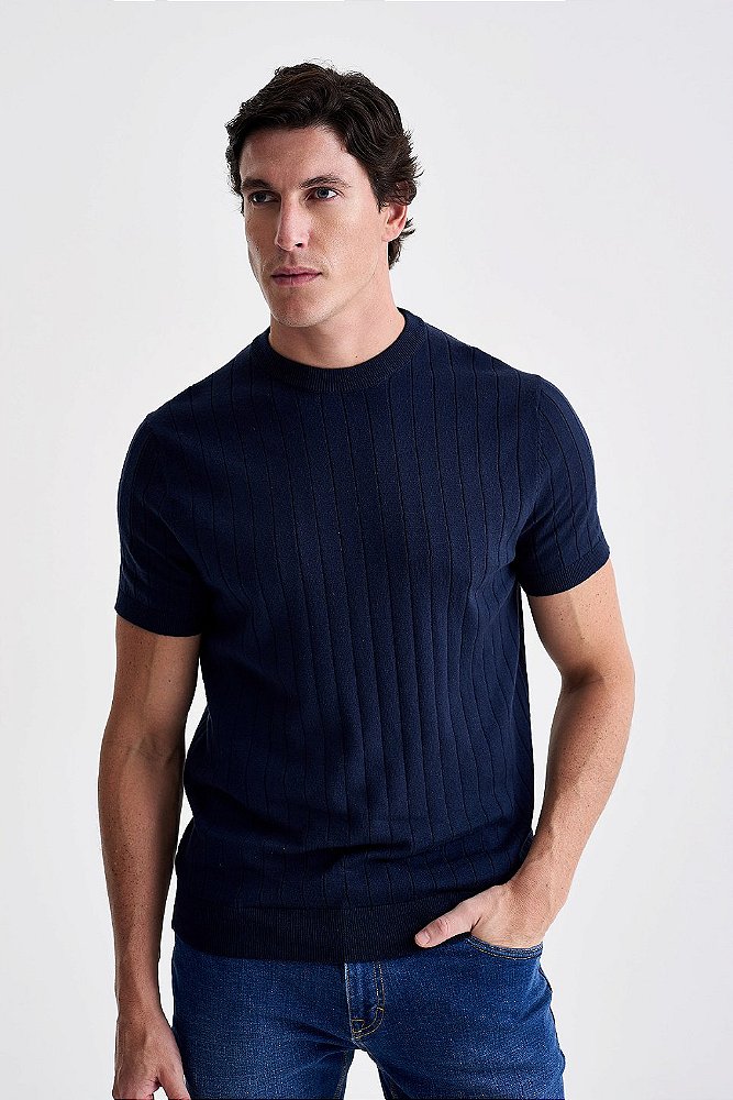Camiseta Tricot Canelada