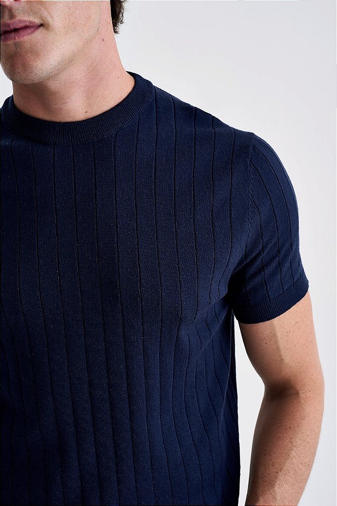 Camiseta Tricot Canelada