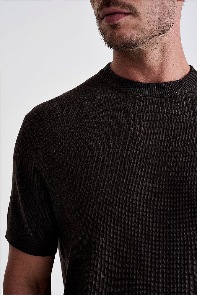 Camiseta Tricot Texturizada