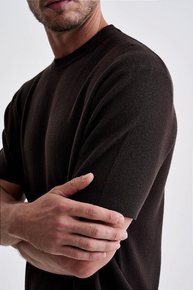 Camiseta Tricot Texturizada