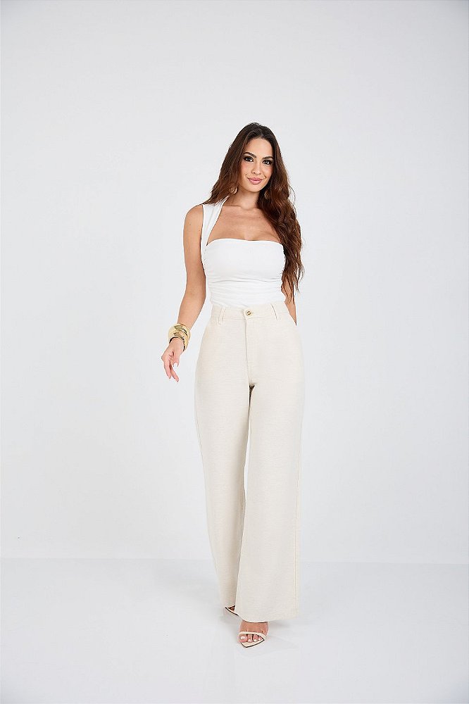 Calça Wide Linho