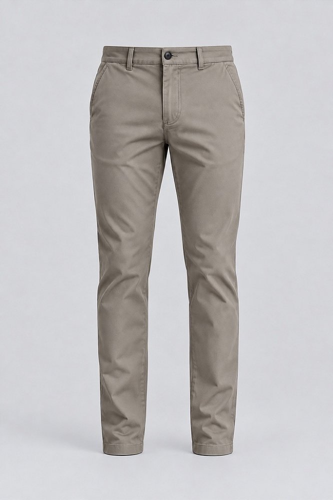 Calça Alfaiataria Acetinada - Caqui