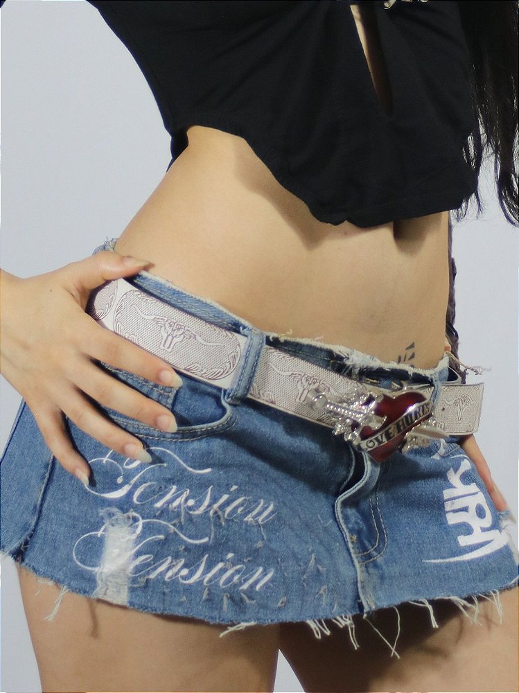 Mini Saia Jeans Tension