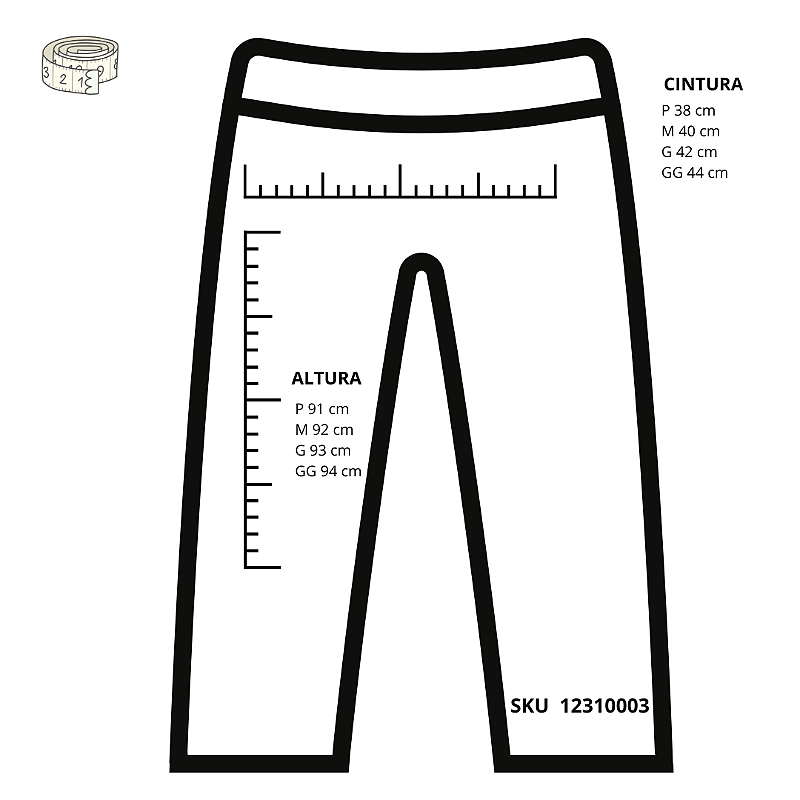Calça de viscolinho Cropped