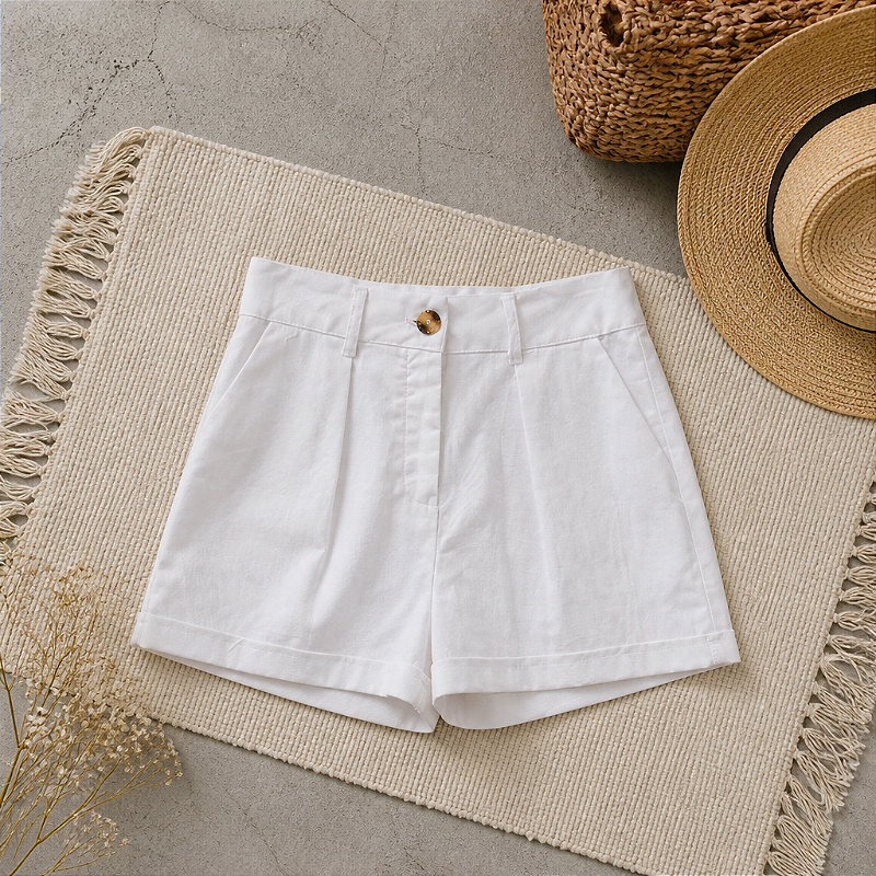 Short Casual Chic de linho