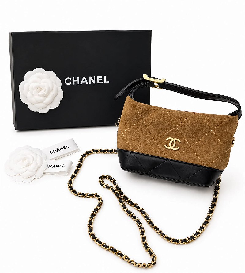Chanel Mini Bag Bicolor – Caramelo & Preto