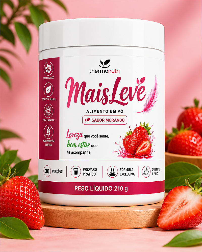 Mais Leve - Sabor Morango