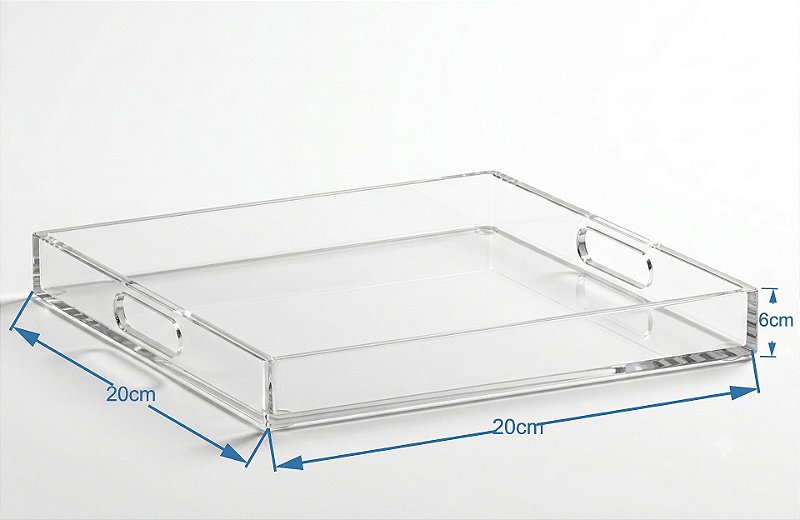 Bandeja em Acrílico Organizadora 30x20cm