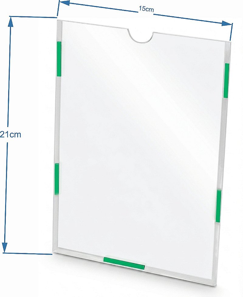 Display A5 Parede Acrílico A 21cm x L 15cm Dupla Face