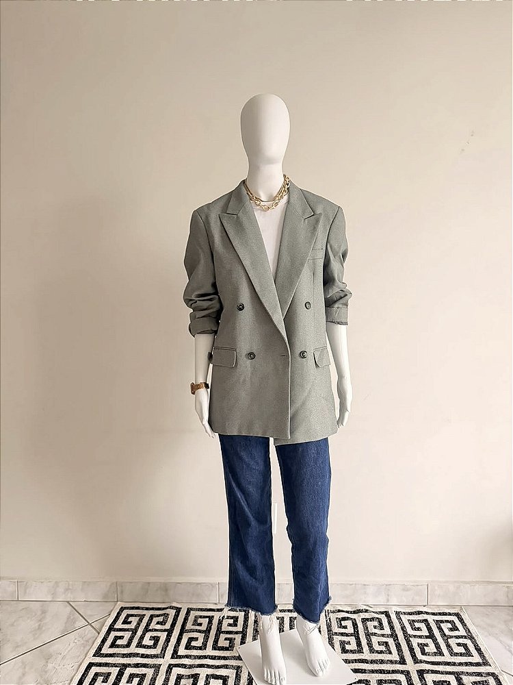 Blazer Cinza Vintage Feminino CGC