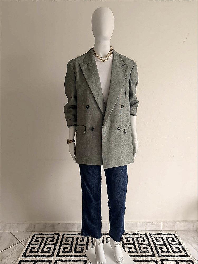 Blazer Cinza Vintage Feminino CGC