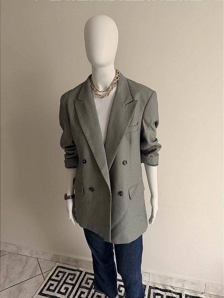 Blazer Cinza Vintage Feminino CGC