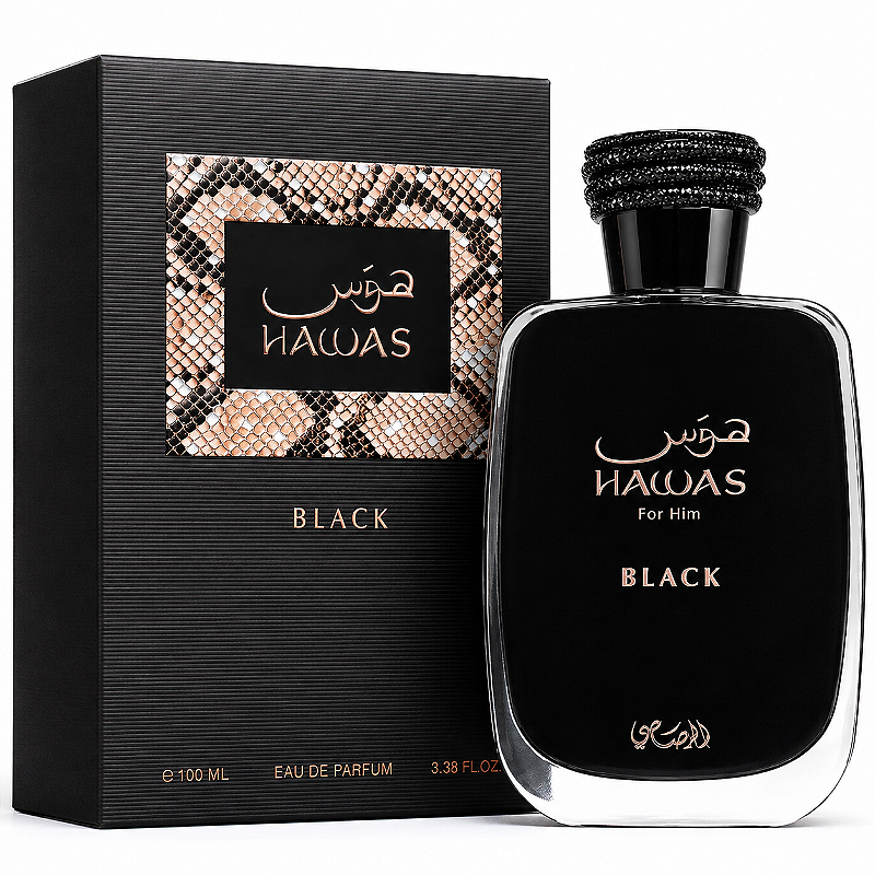 Hawas Black Rasasi Masculino 100 ml