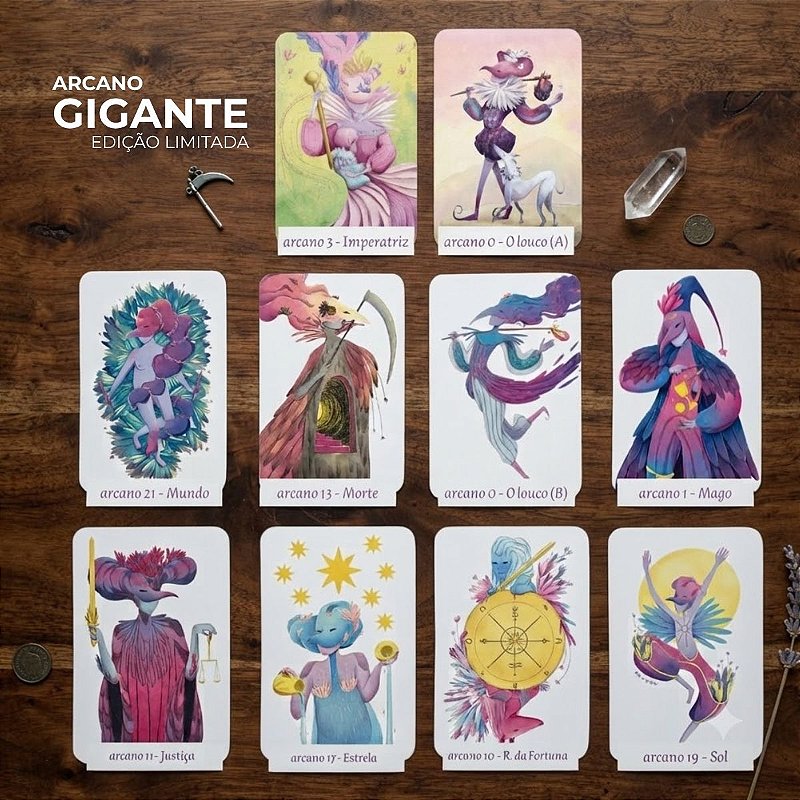 1 arcano gigante avulso RODA DA FORTUNA 10x15cm