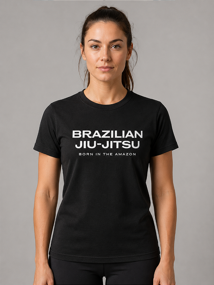Camiseta Feminina BJJ – Born in the Amazon