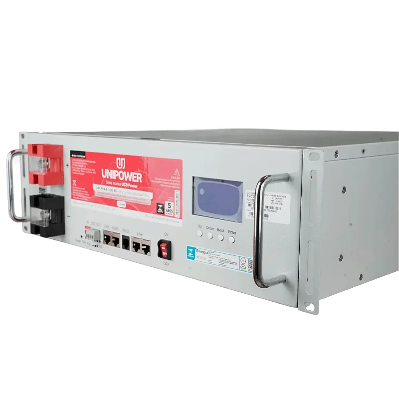 Bateria de Lítio Unipower 48V 100Ah 4,8kWh LiFePO4 para Energia Solar e Telecom