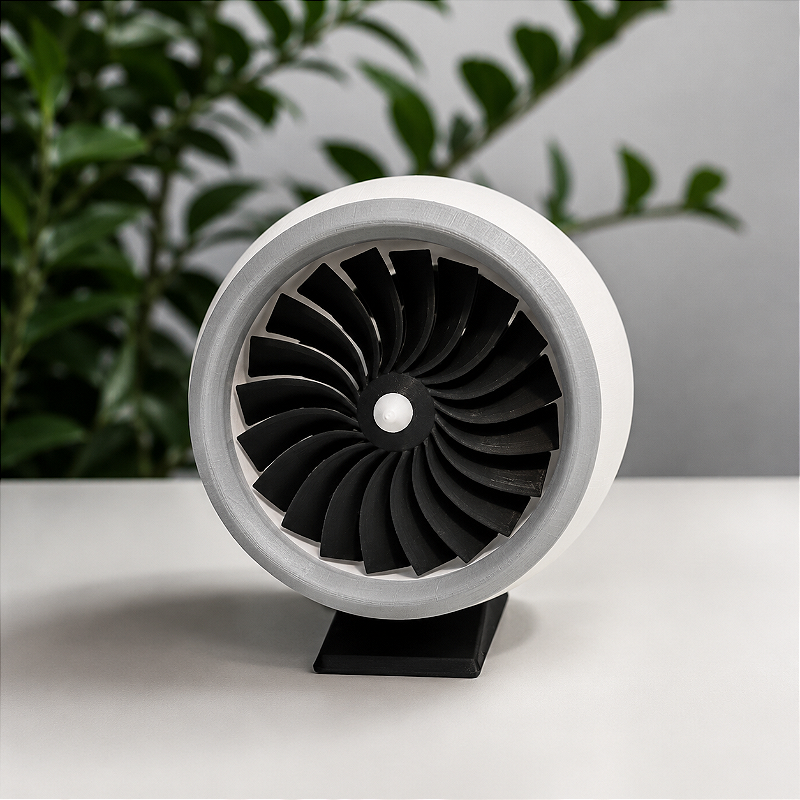 Miniatura Motor Turbofan Boeing 737 MAX | Decoração Aviação 3D