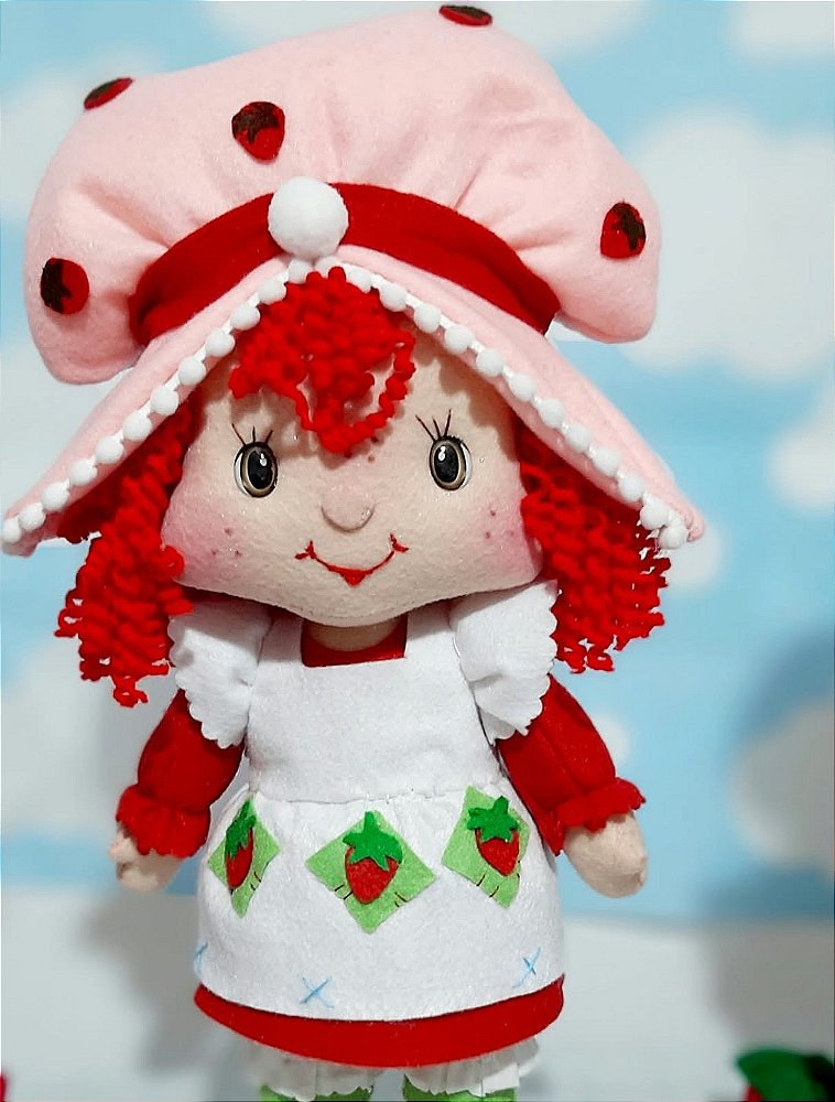 Boneca de Feltro Moranguinho