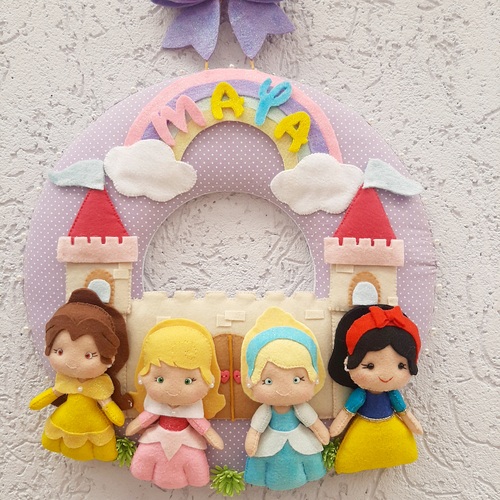 Guirlanda de Feltro Princesas