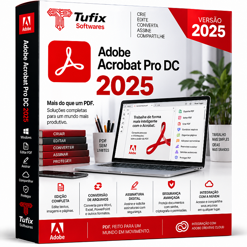 Adobe Acrobat Pro DC 2025 | Editor de PDF Profissional para Windows