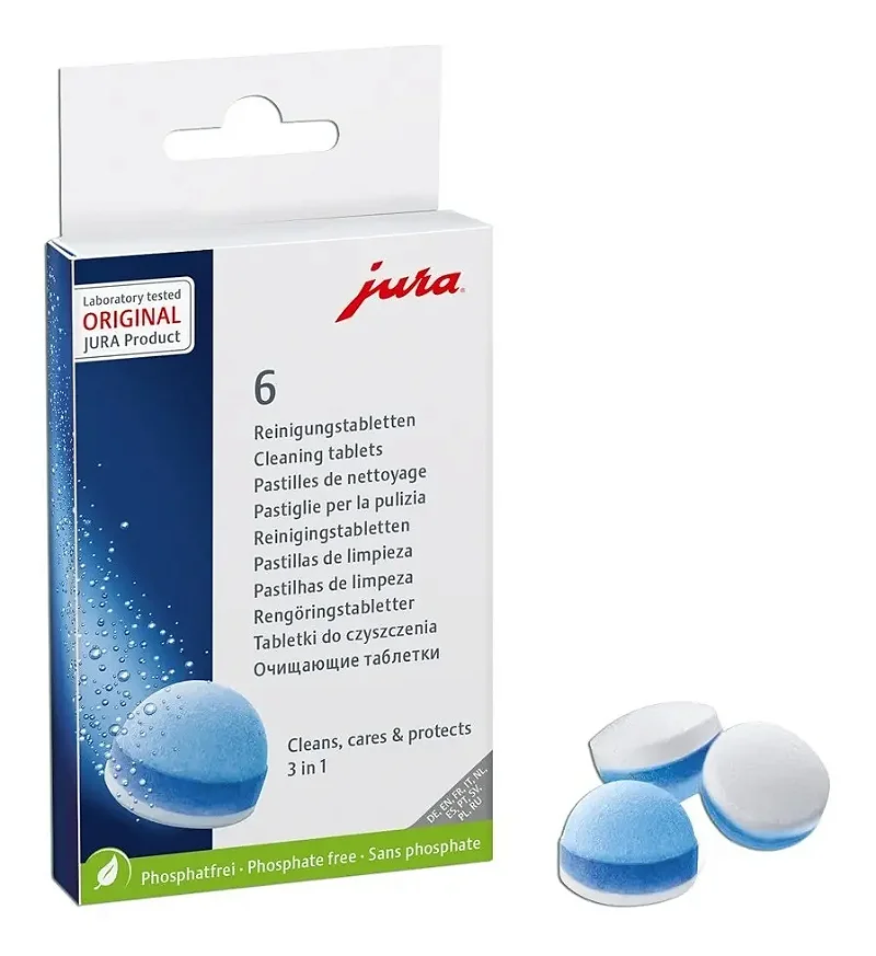 Pastilha De Limpeza Jura Original 6un Para Cafeteira Expresso