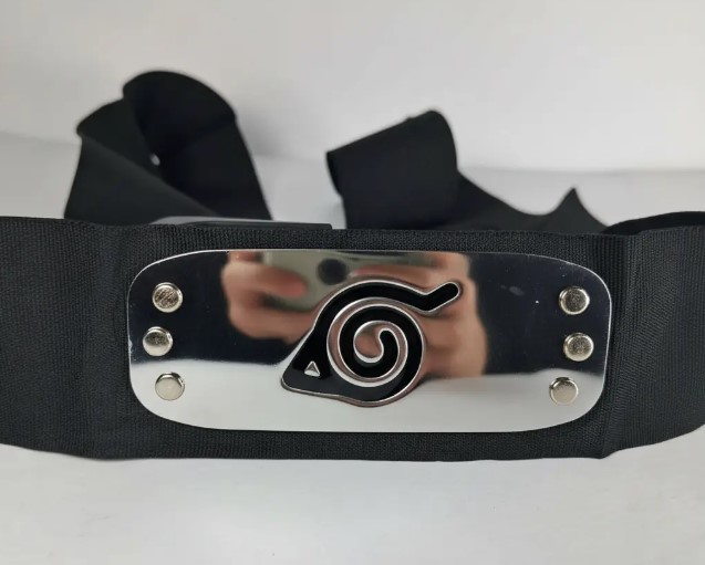 Faixa Ninja Naruto Aldeia da Folha Preta