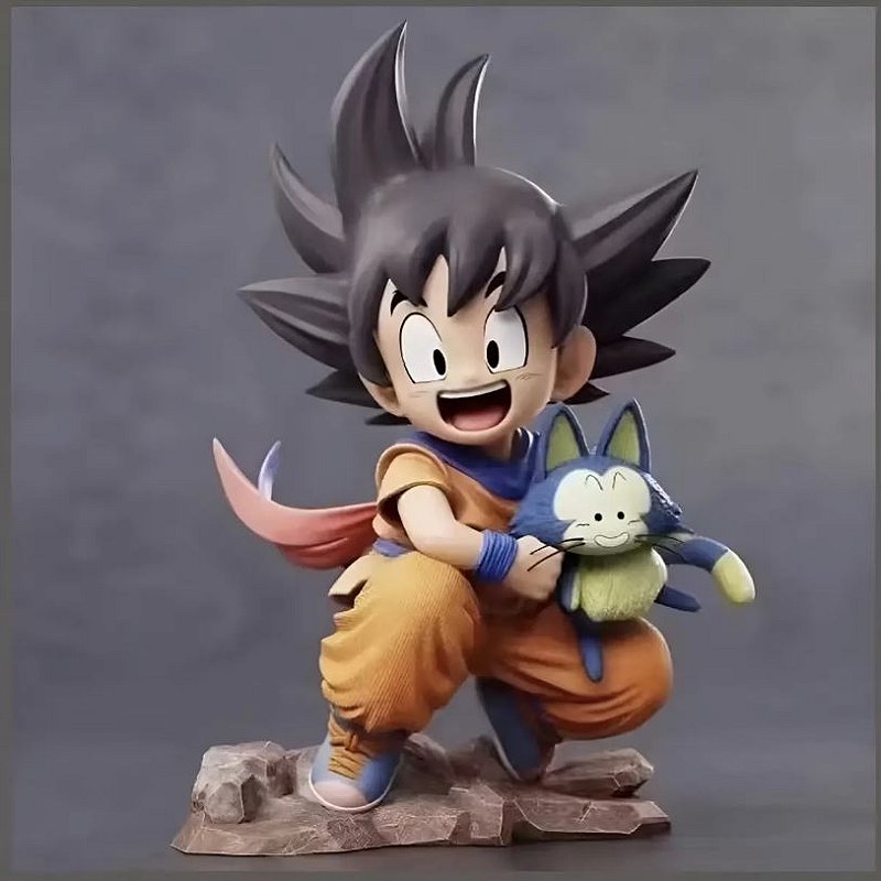 Figure Goku Criança Com O Pual