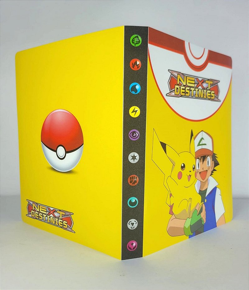 TCG Álbum para Cards Pokémon Ash e Pikachu