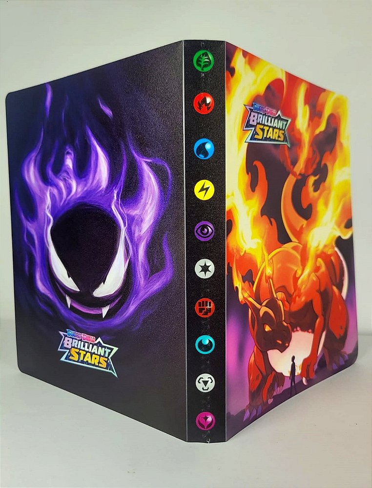 TCG Álbum para Cards Pokémon Gastly e Charizard