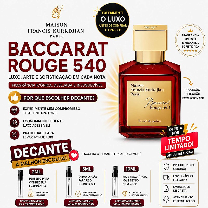 Maison Francis Kurkdjian Baccarat Rouge 540 Decantes - Original