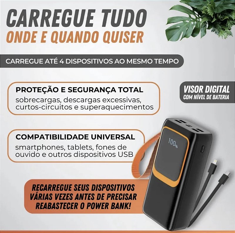 Power Bank Espada 30000mAh 22.5W Turbo BTE-46E