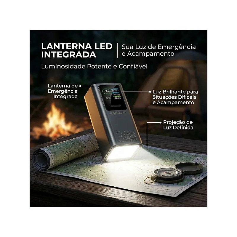 Power Bank Kapbom KA-9895B 30000mAh 100W Turbo
