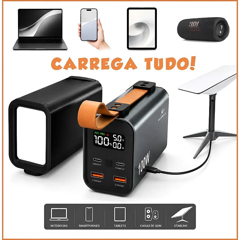 Power Bank Kapbom KA-9895B 30000mAh 100W Turbo