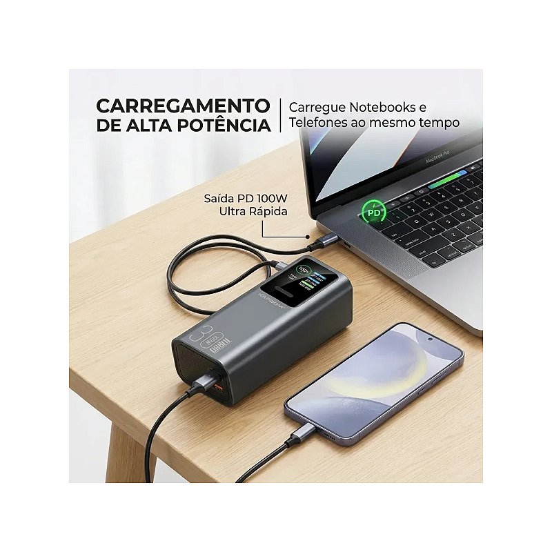 Power Bank Kapbom KA-9895B 30000mAh 100W Turbo