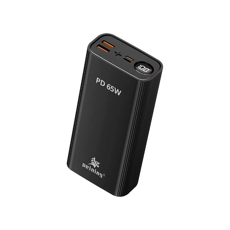 Carregador Portátil Power Bank Peining WUP-985 30000mAh USB-C Rápido PD 65W