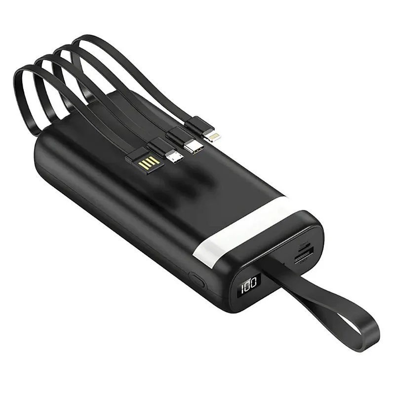 Power Bank 20000mAh E'SPADA BTE-05E – Carregador Portátil Turbo 3.1A, Saída USB/Tipo-C/Lightning, Bateria Externa Recarregável para Celular Android, Tablet e IOS.