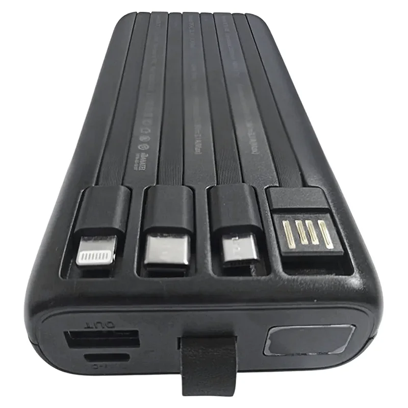 Power Bank 20000mAh E'SPADA BTE-05E – Carregador Portátil Turbo 3.1A, Saída USB/Tipo-C/Lightning, Bateria Externa Recarregável para Celular Android, Tablet e IOS.