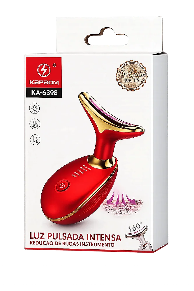 Massageador Facial Luz Pulsada Intensa Redução De Rugas Instrumento KA-6398 KAPBOM