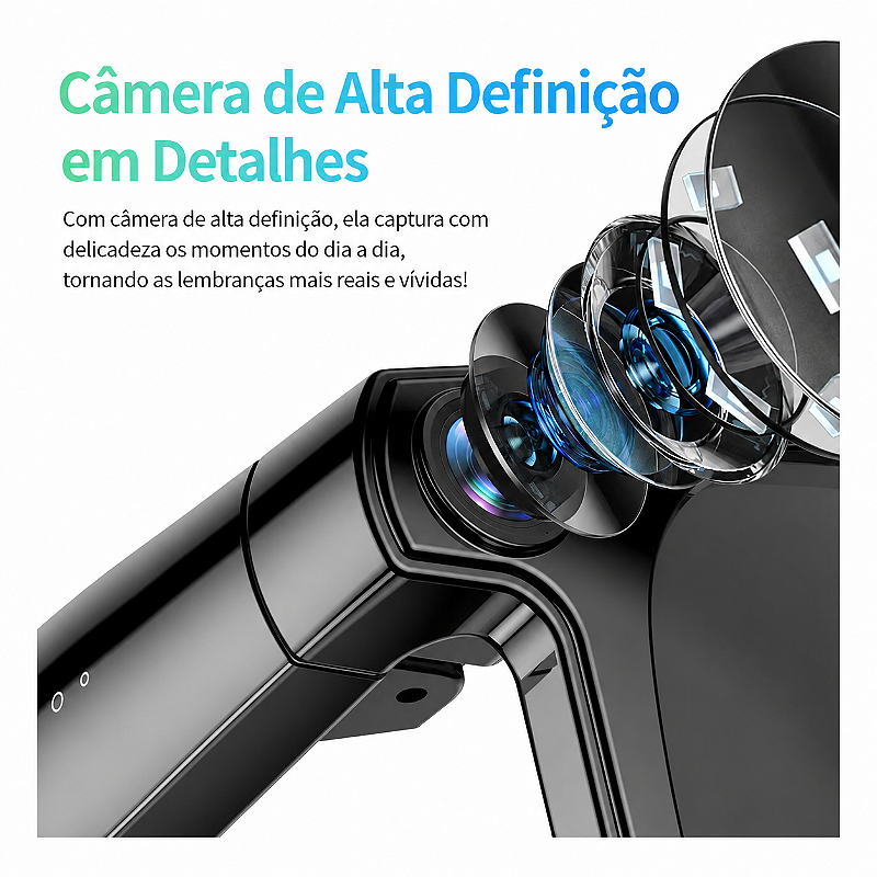 Óculos Inteligentes IA Com Câmera | Assistente De Voz & Tradutor de Idiomas SMART GLASSES CY01