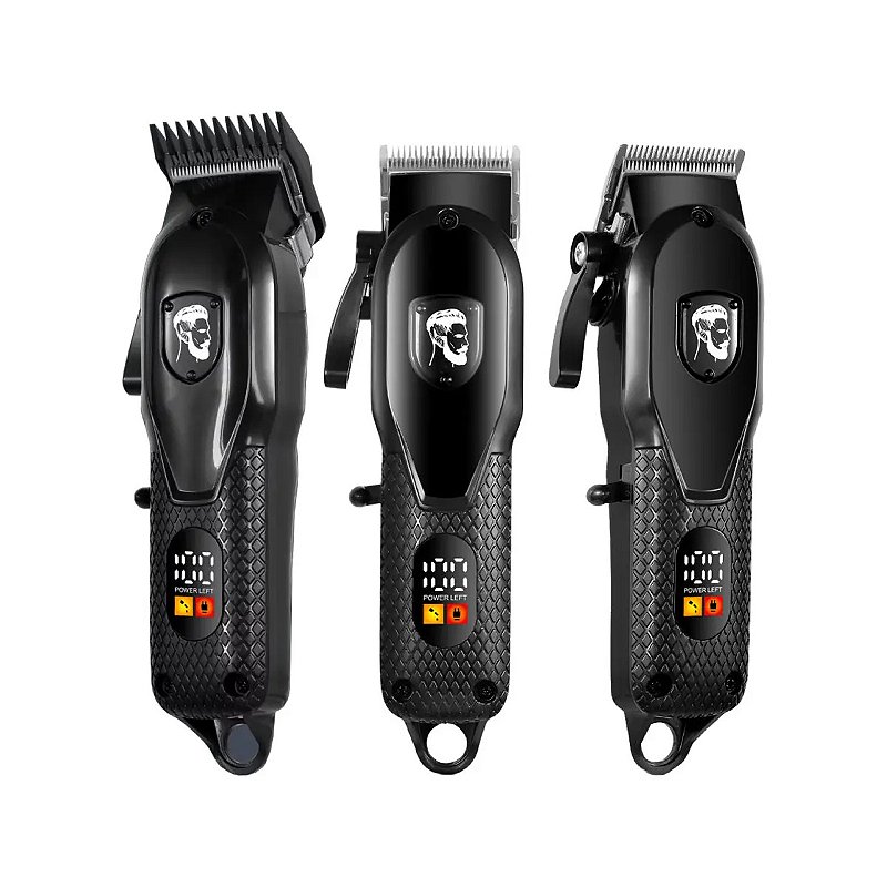 Máquina de Cortar Cabelo Daling Hair Clipper Dl-1755 Black Clipper Máquina de Cortar Cabelo