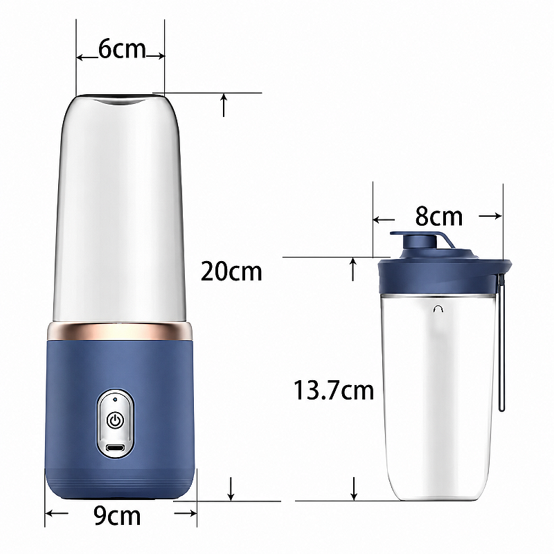 Mini Liquidificador Portátil Oásis 2 Copos Mixer Elêtrico Batedor Sheikeira OIH-2500