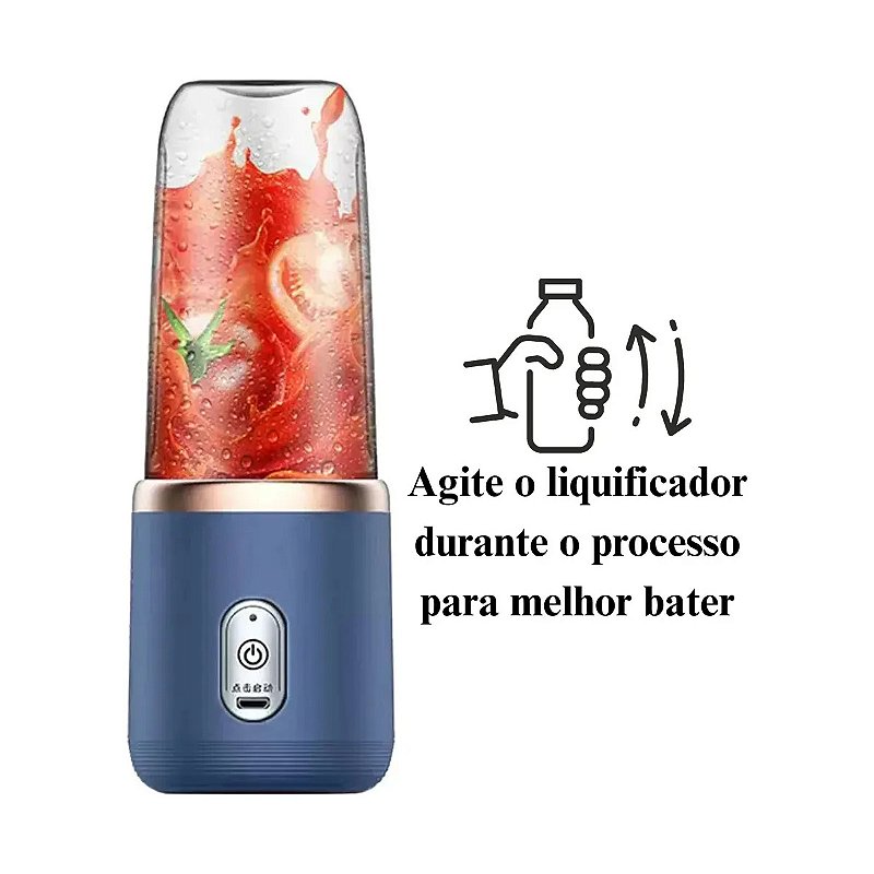 Mini Liquidificador Portátil Oásis 2 Copos Mixer Elêtrico Batedor Sheikeira OIH-2500