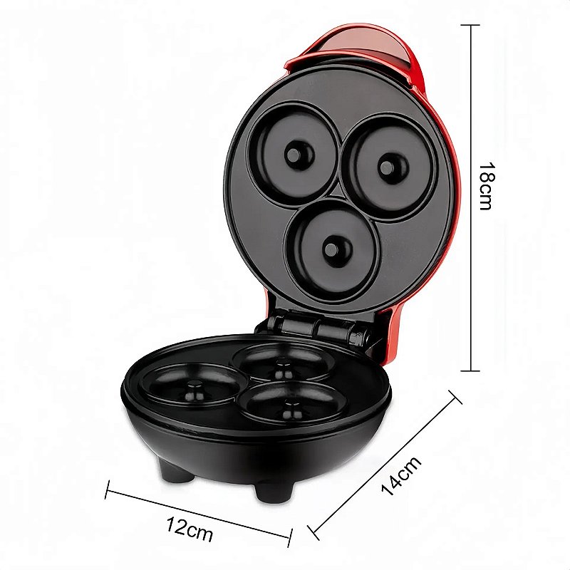 Mini Máquina de Donut e Rosquinhas Confeitaria 350W